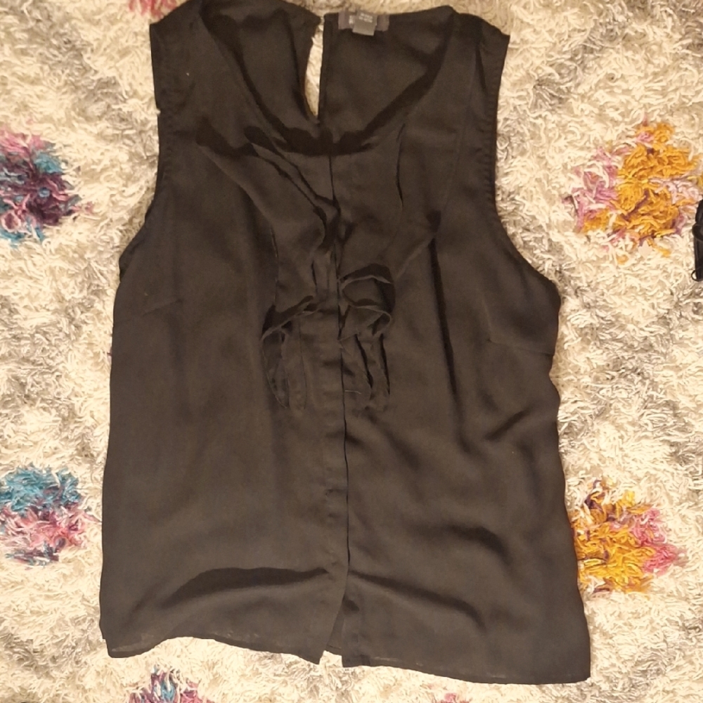 Kenneth Cole Reaction Black Sleeveless Blouse
